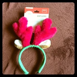 Small pet holiday antlers